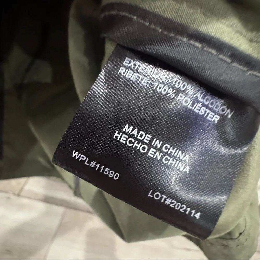 Weatherproof drawstring/ cinched waist army green utility jacket ❤️ - Picture 6 of 7